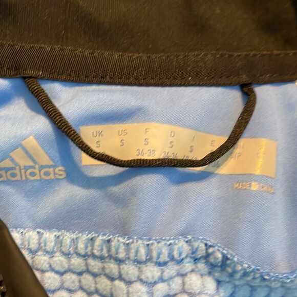 adidas Terrex Outdoor Xperior Jacket Real Blue Carbon Black Full Zip Softshell S - Picture 8 of 14